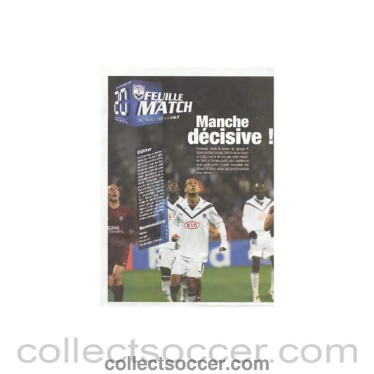 2008 - Bordeaux vChelsea official programme 26/11/2008 - Collect Soccer