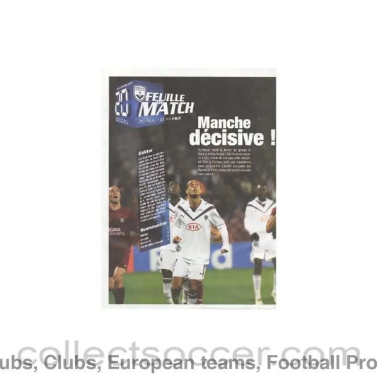 2008 - Bordeaux vChelsea official programme 26/11/2008