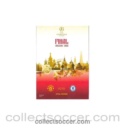 2008 Champions League Final Manchester United V Chelsea official programme