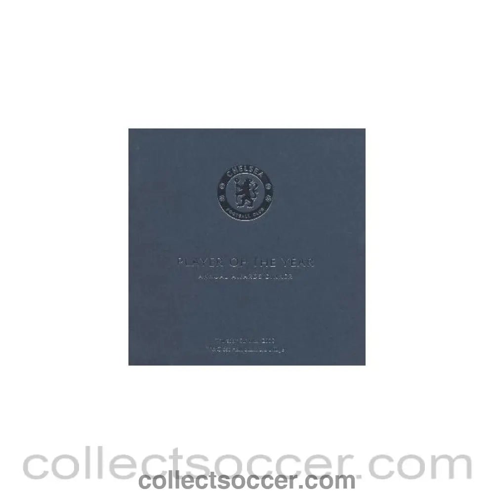 2008 Chelsea Player of the Year Dinner menu - Collect Soccer