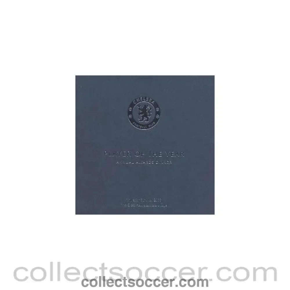 2008 Chelsea Player of the Year Dinner menu - Collect Soccer