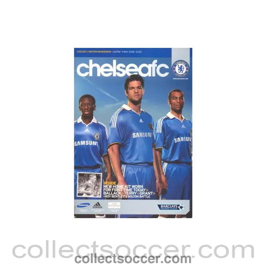 2008 - Chelsea v Bolton Wanderers official programme 11/05/2008