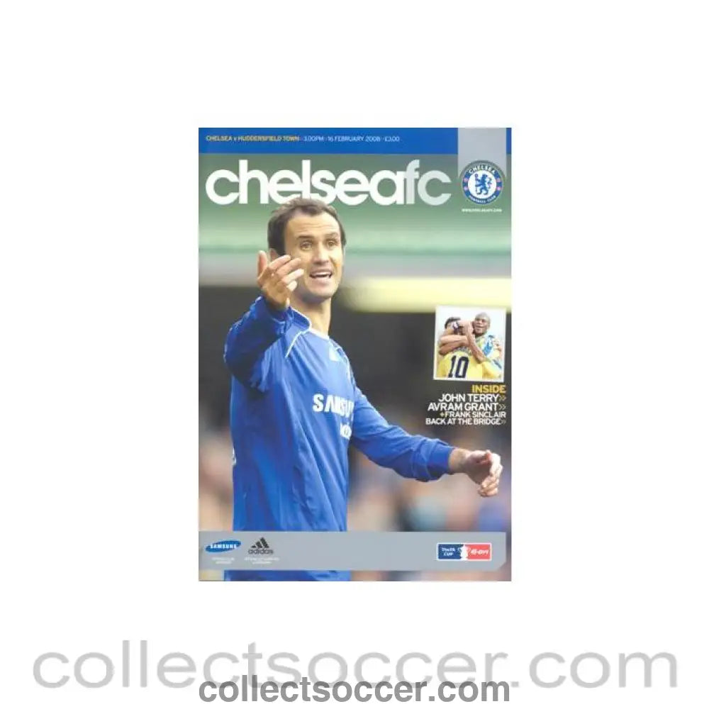 2008 - Chelsea v Huddersfield Town official programme 16/02/2008