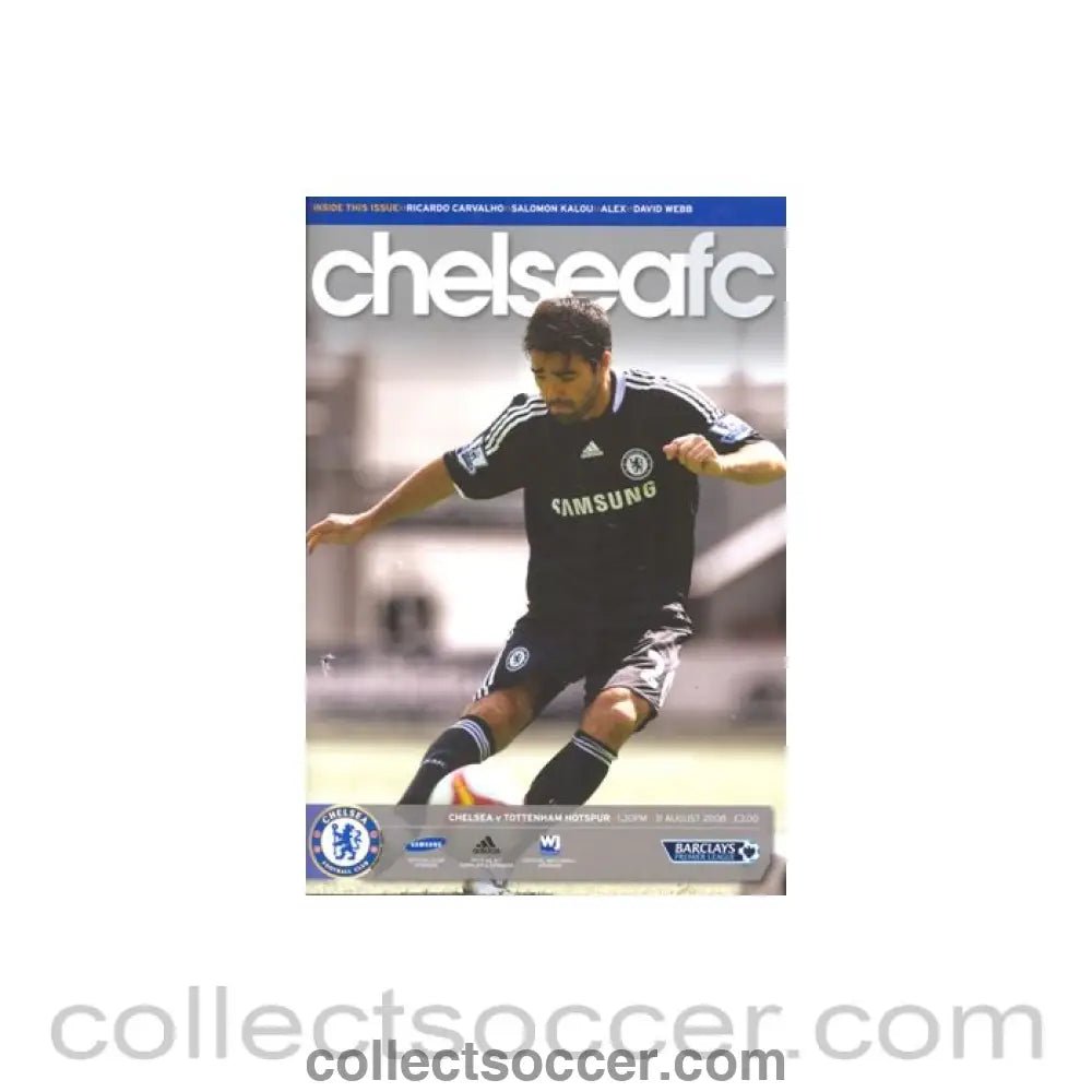 2008 - Chelsea v Tottenham Hotspur official programme 31/08/2008 - Collect Soccer