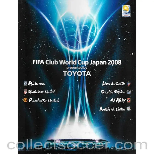2008 Club World Cup Tournament Official Programme - Manchester United - Collect Soccer