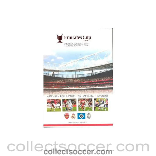 2008 - Emirates Cup - Arsenal v Real Madrid official programme 02/08/2008
