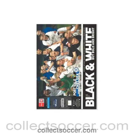 2008 - Port Vale v Chelsea official programme 26/02/2008 Youth Cup - Collect Soccer