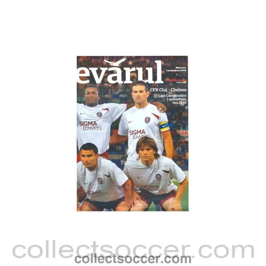2008 - SFR Cluj v Chelsea Stadium Issue Programme 01/10/2008