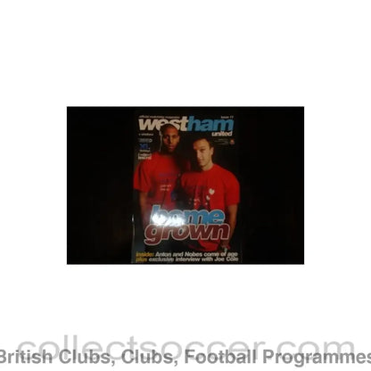 2008 - West Ham United vChelsea official programme 01/03/2008