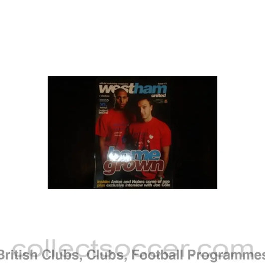 2008 - West Ham United vChelsea official programme 01/03/2008