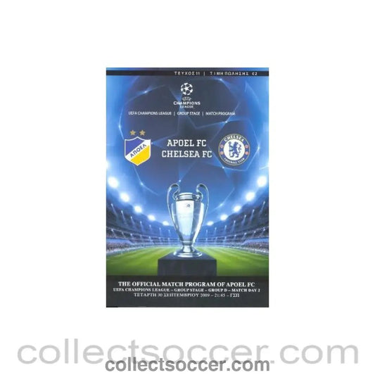 2009 - Apoel v Chelsea official programme 30/09/2009 - Collect Soccer