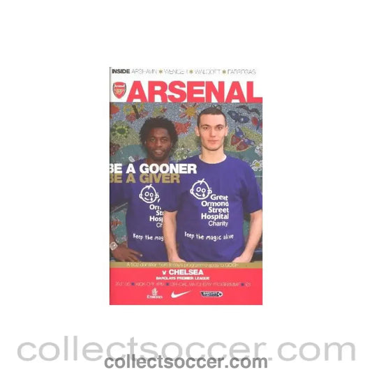 2009 - Arsenal v Chelsea official programme 29/11/2009