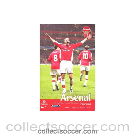 2009 - Arsenal v Fulham official programme 28/02/2009