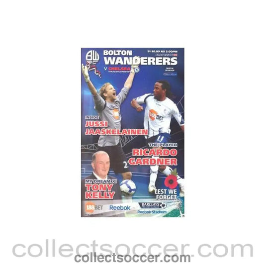 2009 - Bolton Wanderers vChelsea official programme 31/10/2009 - Collect Soccer