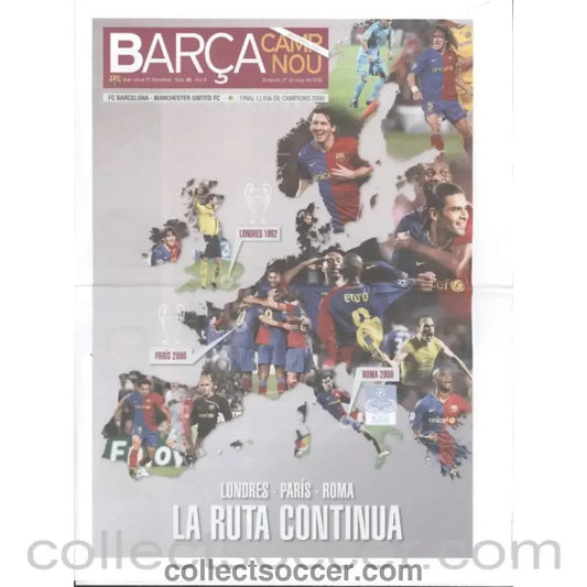 2009 Champions League Final Barcelona v Manchester United - Barcelona Edition - Collect Soccer