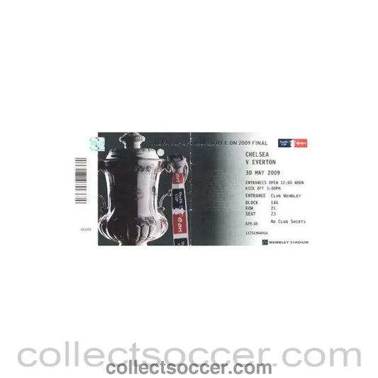 2009 - Chelsea v Everton FA Cup Final 30/05/2009 ticket