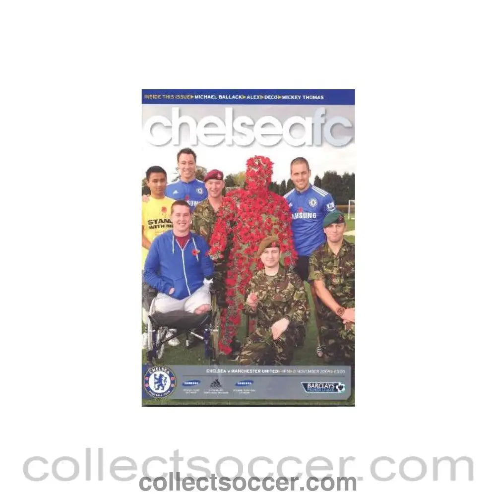 2009 - Chelsea v Manchester United official programme 08/11/2009