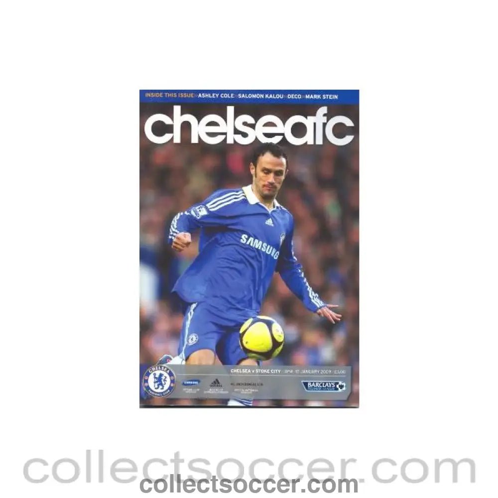 2009 - Chelsea v Stoke City official programme 17/01/2009 - Collect Soccer