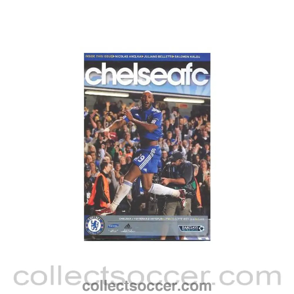 2009 - Chelsea v Tottenham Hotspur official programme 20/09/2009