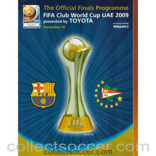 2009 Club World Cup Final Official Programme Barcelona v Estudiantes - Collect Soccer