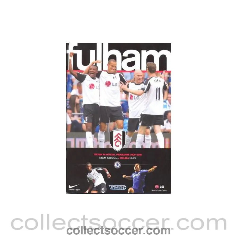 2009 - Fulham vChelsea official programme 23/08/2009 - Collect Soccer