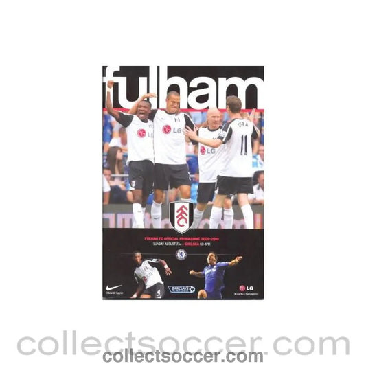 2009 - Fulham vChelsea official programme 23/08/2009 - Collect Soccer