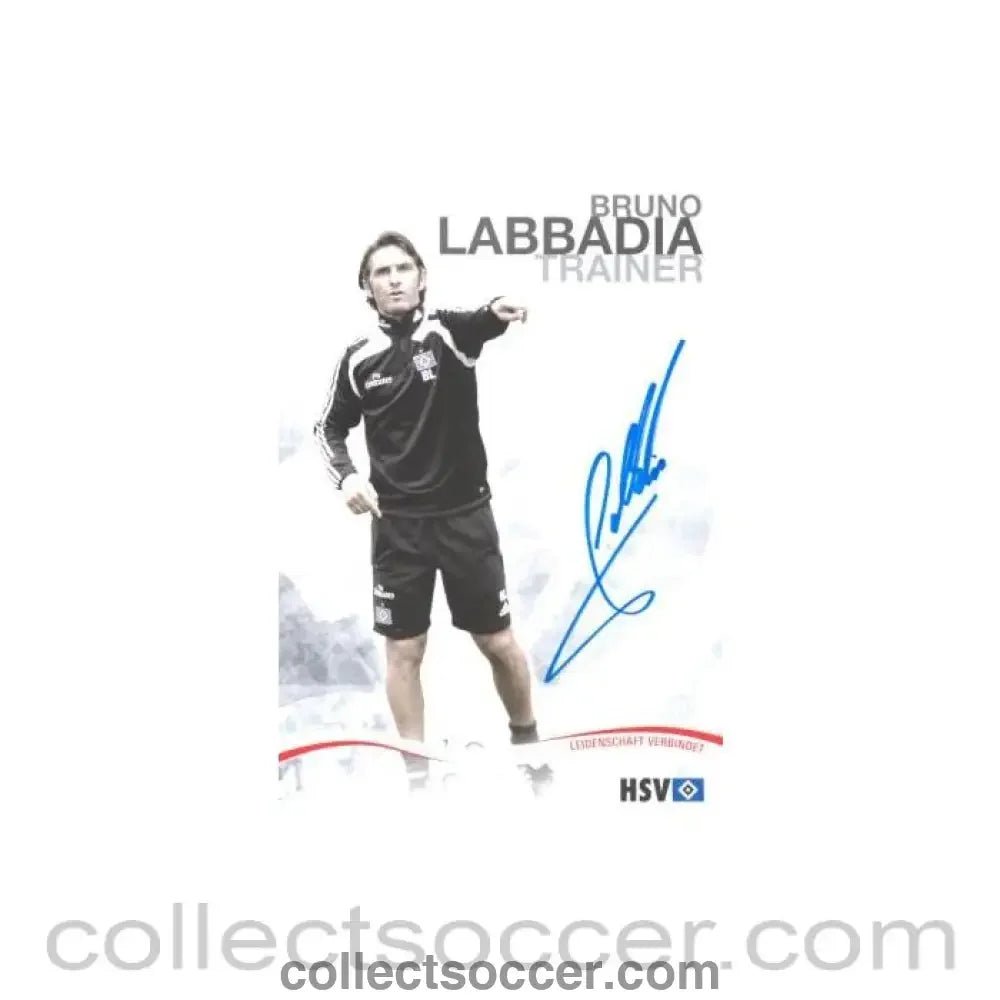2009 - Hamburg Bruno Labbadia - Trainer originally signed card of Season 2009-2010 - Collect Soccer