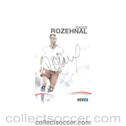 2009 - Hamburg David Rosehnal originally signed card of Season 2009-2010 - Collect Soccer