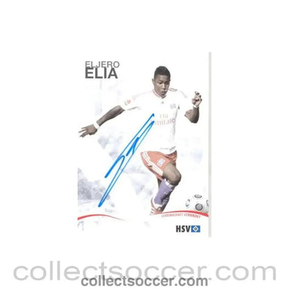 2009 - Hamburg Eljero Elia originally signed card of Season 2009-2010 - Collect Soccer