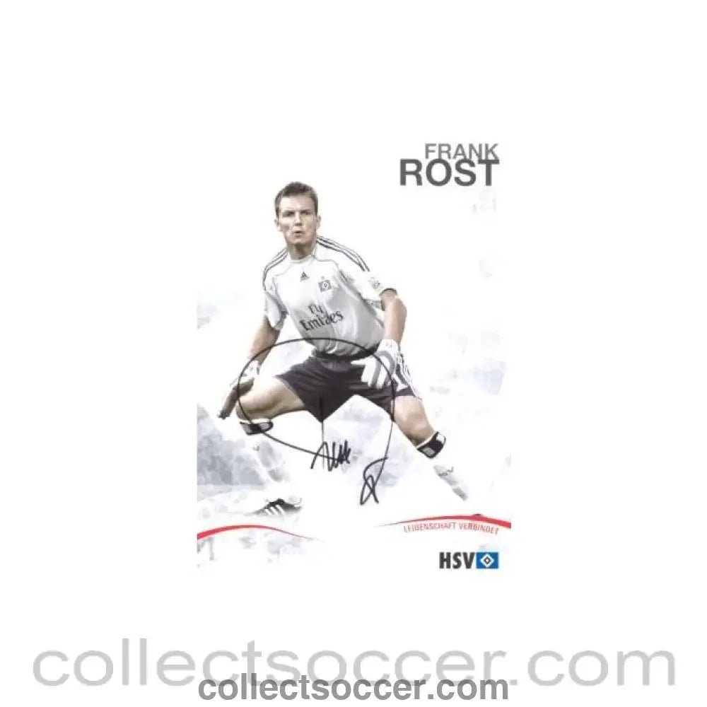 2009 - Hamburg Frank Rost originally signed card of Season 2009-2010 - Collect Soccer