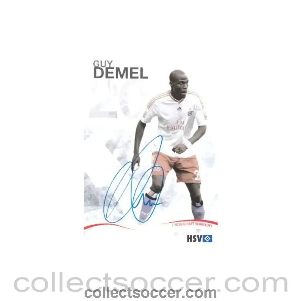 2009 - Hamburg Guy Demel originally signed card of Season 2009-2010 - Collect Soccer
