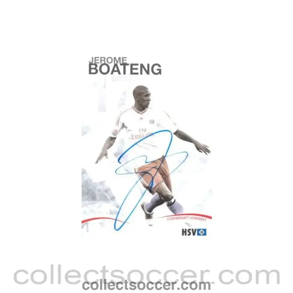 2009 - Hamburg Jerome Boateng originally signed card of Season 2009-2010 - Collect Soccer