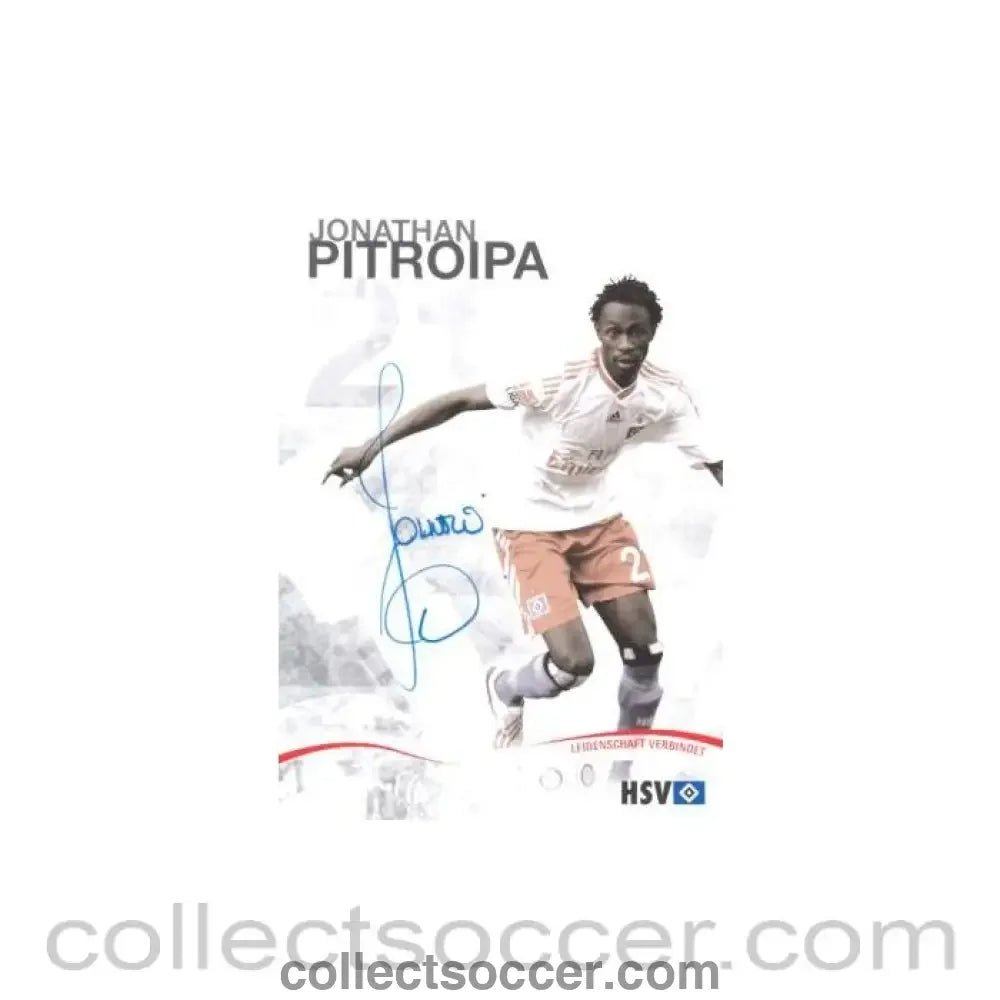 2009 - Hamburg Jonathan Pitroipa originally signed card of Season 2009-2010 - Collect Soccer