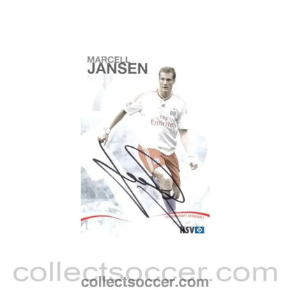 2009 - Hamburg Marcell Jansen originally signed card of Season 2009-2010 - Collect Soccer