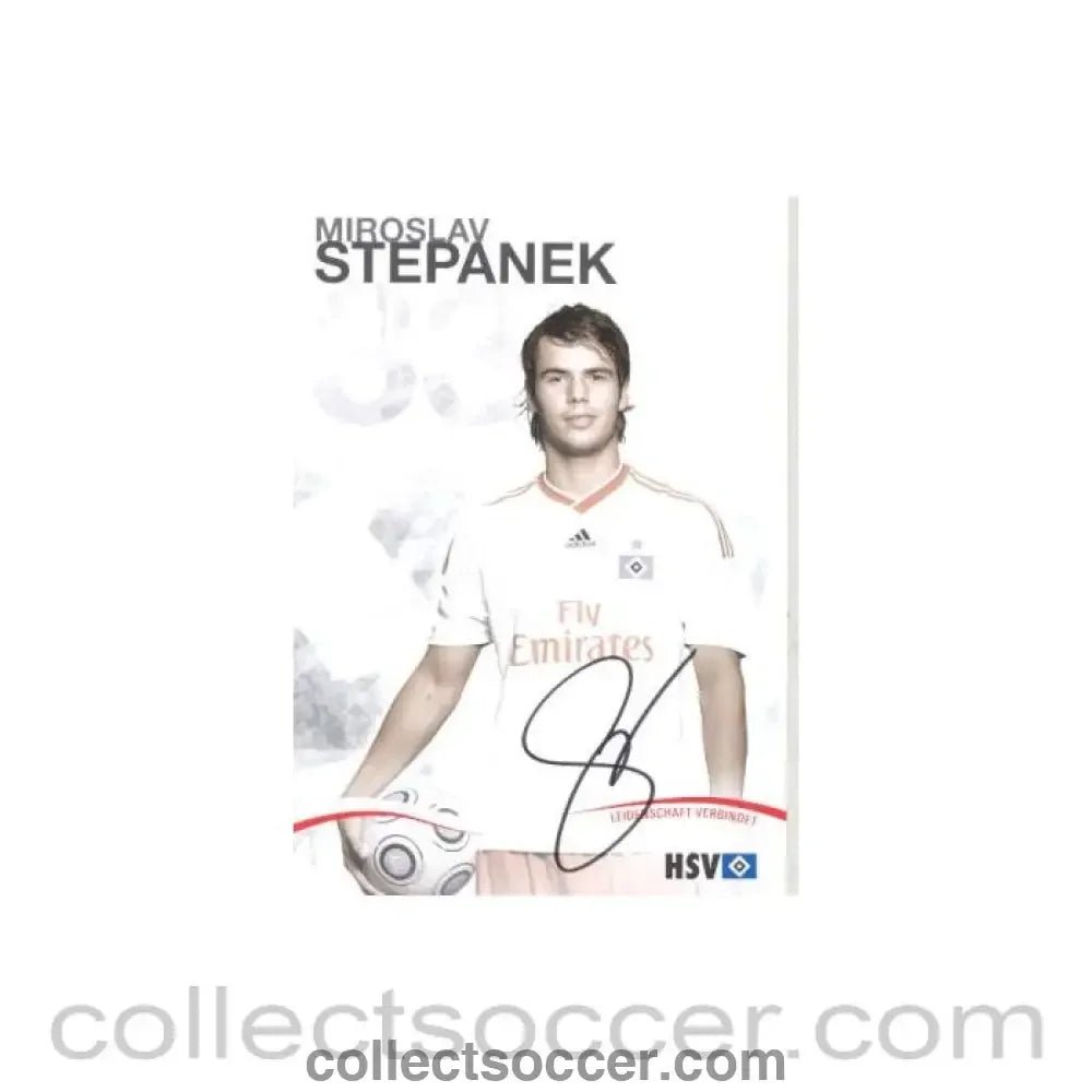 2009 - Hamburg Miroslav Stepanek originally signed card of Season 2009-2010 - Collect Soccer
