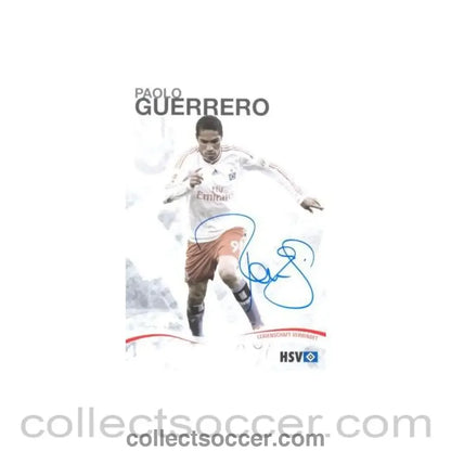 2009 - Hamburg Paolo Guerrero originally signed card of Season 2009-2010