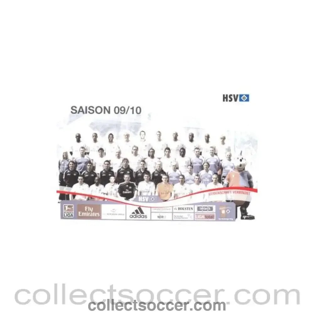 2009 - Hamburg Team card of Season 2009-2010 - Collect Soccer