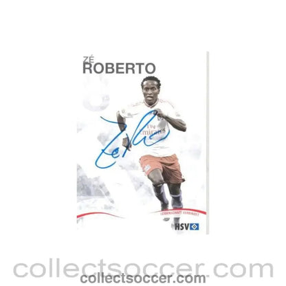 2009 - Hamburg Ze Roberto originally signed card of Season 2009-2010 - Collect Soccer