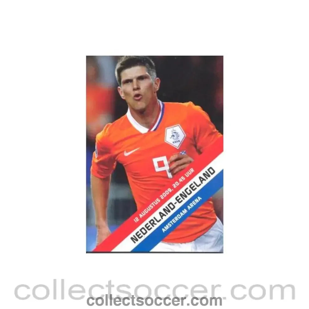 2009 Holland v England official programme 12/08/2009 in Dutch