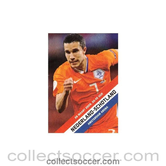 2009 Holland v Scotland Official Programme - Collect Soccer