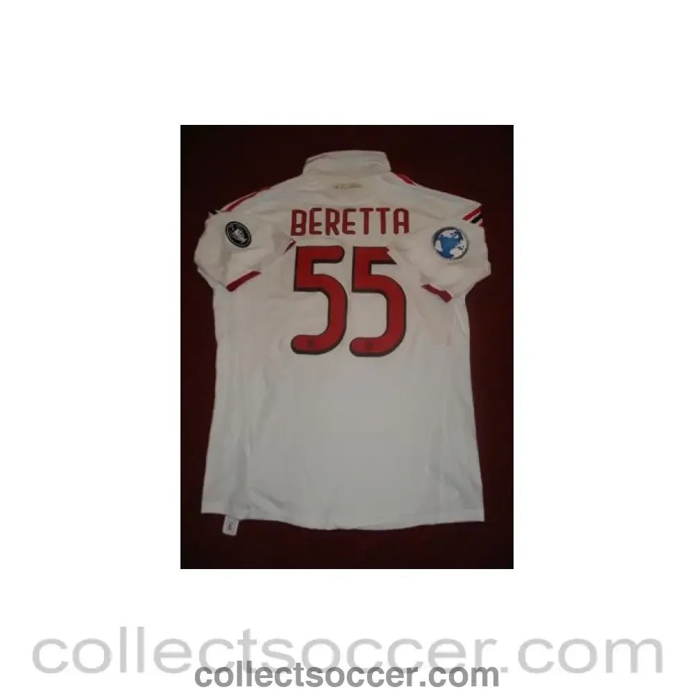 2009 - Match worn shirt of AC Milan's Beretta No 55 during 2009 World Football Challenge - Collect Soccer