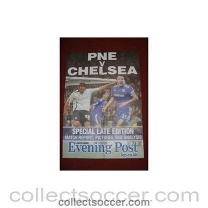 2009 - PNE v Chelsea colour poster of Season 2009-2010 - Collect Soccer