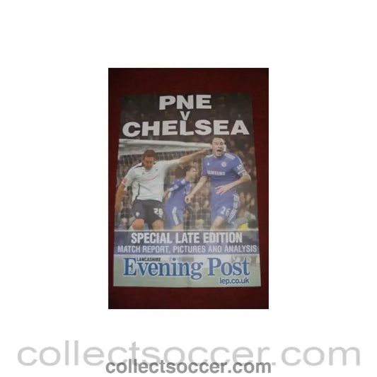 2009 - PNE v Chelsea colour poster of Season 2009-2010