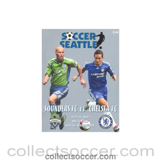 2009 - Seattle Sounders v Chelsea official programme 18/07/2009 - Collect Soccer