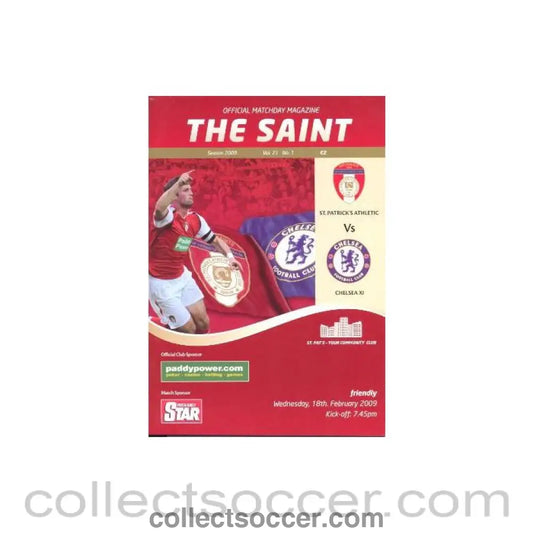 2009 - St. Patrick’s vChelsea official programme 18/02/2009