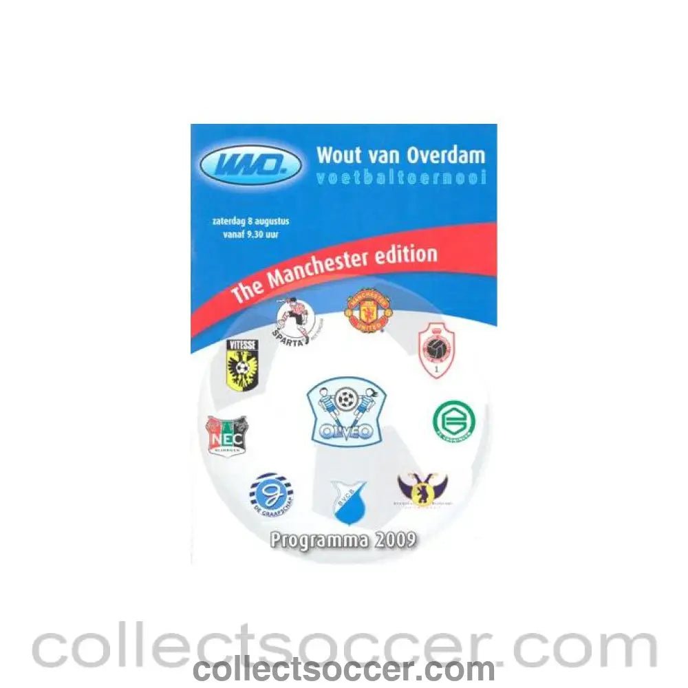 2009 - Wout Van Overdam Youth Tournament August 2009 official programme Manchester Edition - Collect Soccer