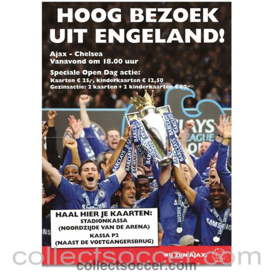 2010 Ajax v Chelsea Open Day Football Programme Rare - Collect Soccer