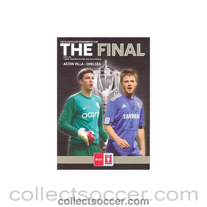 2010 - Aston Villa vChelsea official programme 29/05/2010 FA Youth Cup - Collect Soccer