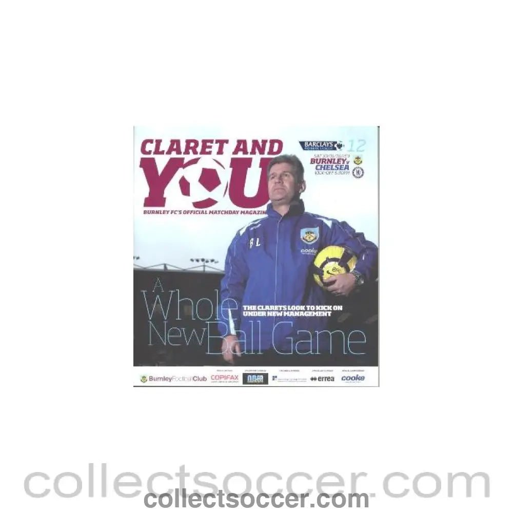 2010 - Burnley vChelsea official programme 30/01/2010 - Collect Soccer