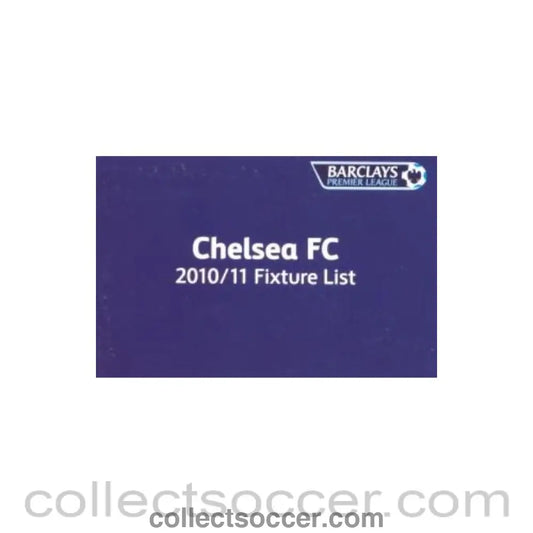 2010 - Chelsea F.C. Fixture List 2010-2011